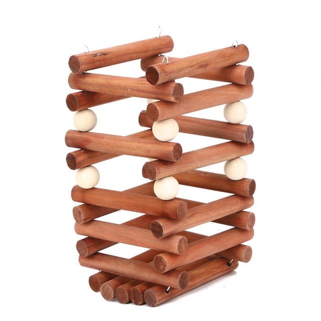 Wooden Pet Grass Stand Manger Rack Fodder Feeder Food Bowl for Chinchilla Rabbit Guinea Pig Cavy Groundhog