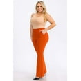 thumbnail image 3 of Plus Size Tummy Control Butt Sculpting Flare Pants with Pockets - Rooibos Tea, 3 of 7