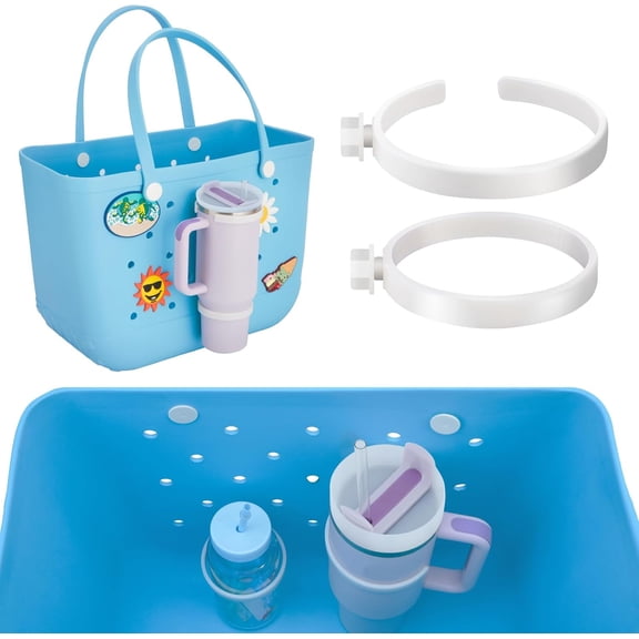 Accessories for Bogg Bag Cup Holder, Bogg Cup Holder for Stanley 40 Oz & All Large Bogg Bags，Leak-Proof Drink Holder with Universal Design(Fits Stanley Cup, Bogg Bag Large, Bog Bag Models)