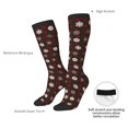 thumbnail image 4 of Naloa Plaid Snowflakes Festive Knee Socks, High Socks Long Stretchy Sock Women Knee High Stocking, Long Socks for Women, 4 of 6