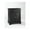 Black, variant on LAFAYETTE SOLID BLACK GRANITE TOP PORTABLE KITCHEN ISLAND IN WHITE FINISH