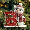 thumbnail image 6 of Personalized Initial Christmas Ornaments 2025 - Custom Ornaments with Name, Personalized A-Z Letter Ornament, 3D Resin Name Ornament for Christmas Tree, Xmas Gifts for Family Kids Friends, 6 of 9