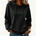 thumbnail image 2 of Saint Patricks Day Outfit Women Long Sleeve Kangaroo Pocket Drop Shoulder Pullover Tops St. Patrick's Day Shamrock Print Hoodie, 2 of 6