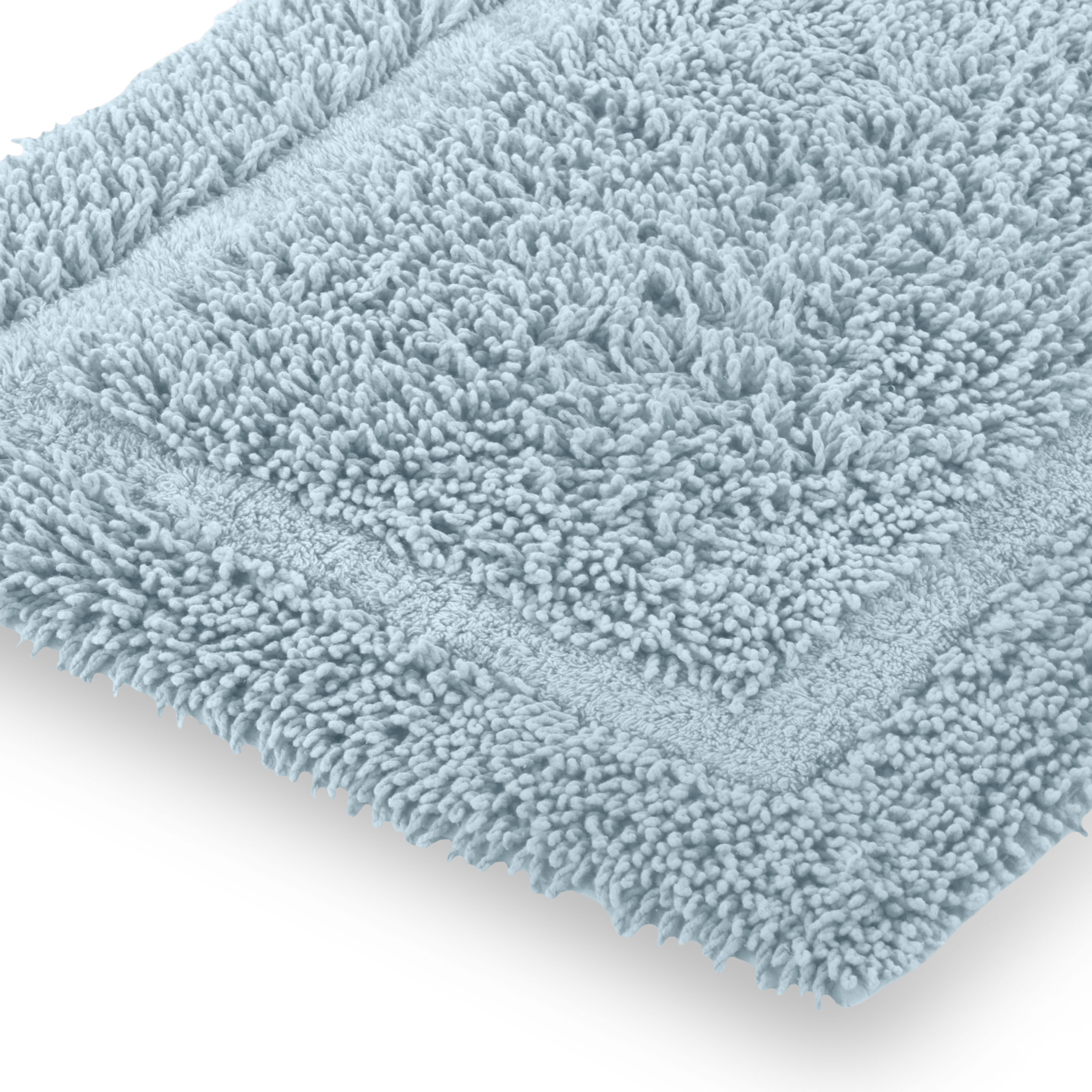 Martex Cotton Bath Rug | Ringspun Soft & Absorbent Non-Slip Quick-Dry Bathroom Mat | Soft Blue