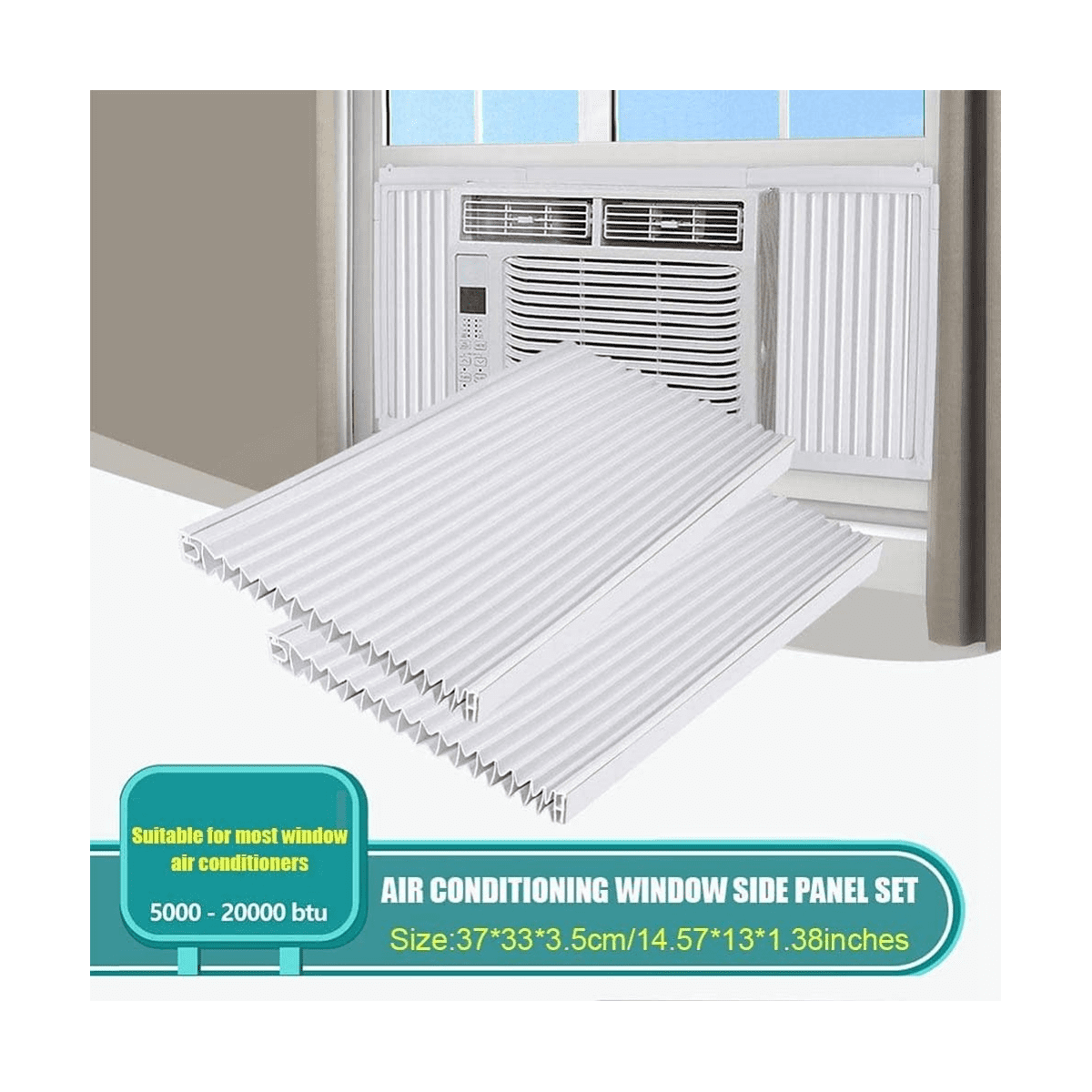Window Side Panel Air Conditioner, White