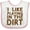 White and Pink, variant on Inktastic I Like Playing in the Dirt Boys or Girls Baby Bib