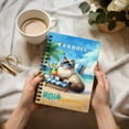 thumbnail image 3 of Ragdoll Hello Summer Beach Theme with Sunglasses and Tropical Cocktail Spiral Bound Journal Cat Lover Kitten Owner Gifts Idea 5x7in Spiral Notebook - 00009, 3 of 5