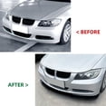 thumbnail image 5 of Car Front Bumper Spoiler Lip Kit For BMW 3 Series E90 E91 2005-2008 Gloss Black, 5 of 9