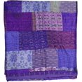 thumbnail image 2 of Trademoon Indian Handmade Cotton Kantha Quilt, Village Gudri , Bedspread , Blanket Size ( King 108" x 108" ), 2 of 5