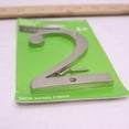 thumbnail image 4 of Everbilt 4 in. Satin Nickel Flush Mount Metal House Number 2, 4 of 4
