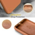 thumbnail image 4 of IBAOLEA Liquid Silicone Case Compatible with iPhone 11 6.1 inch(2019), Gel Rubber Full Body Protection Shockproof Cover Case Drop Protection Case (Brown) Brown, 4 of 6