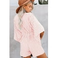 thumbnail image 3 of utcoco Women's Half Sleeve Striped Jumpsuits Casual Rompers, 3 of 4