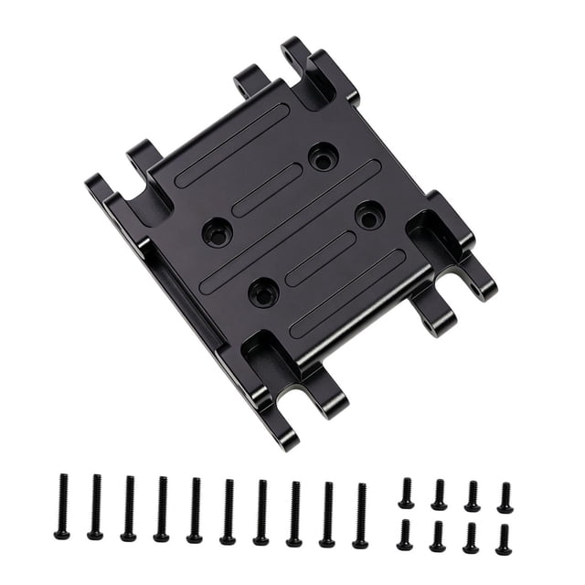 Soporte de caja de cambios RC, placa de transmisión, piezas de repuesto resistentes al desgaste. Negro