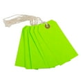 thumbnail image 4 of JAM Medium Neon Green Paper Gift Tags, with String 10" x 4.75" x 2" (10 Count), 4 of 4