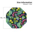 thumbnail image 2 of Yiaed Watercolor Cactuses Print Leather Coasters for Drinks - Cup Coasters Coffee Table Kitchen Table Bar, Home & Office Gifts Handmade Drink Coasters-Octagon, 2 of 6
