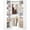 White, variant on Homieasy Corner Closet System with 12 Shelves, 40" Large Corner Closet Organizer System with 2 Hanging Rods, Versatile 6-Tier Walk-in Closets for Corner Space, White