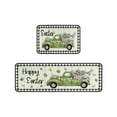 thumbnail image 2 of HongHeng Easter Eggs Bunny Kitchen Rugs Set 2Pcs Non-Slip Spring Kitchen Floor Rug and Mat Cushioned Kitchen Runner Rug for Holiday Bedroom Restaurant Decorations, 2 of 6