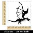 thumbnail image 2 of Fierce Flying Dragon Square Rubber Stamp Stamping Scrapbooking Crafting - Medium 1.75in, 2 of 7