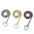thumbnail image 2 of New Metal Dog Collar Chain Necklace Choker Adjustable Training Gold Pet Collar Strong P Snake Chain for Small Medium Large Dogs, 2 of 5