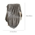 thumbnail image 2 of Djunllk Throw Blanket - Gray Microfiber Ultimate Cozy Soft Blanket, Breathable Fluffy Blanket All Season Use, 27.5" x 39.3", 2 of 6