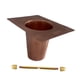 thumbnail image 1 of Adaptador de cadena para canaletas de lluvia, accesorio de construcción resistente para bajantes. Cobre, 1 of 9