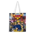 thumbnail image 1 of Fireman Sam Bolso de tela con estampado de lienzo para mujer, bolsa de compras reutilizable y estética, con cremallera interior, regalo para mujer,40*45cm., 1 of 6