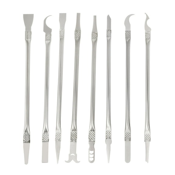 8 in 1 Metal Spudger Phone Pry Opening Repair Tools Kit Screen Disassemble Set Double Ended for Cellphone Mobile Phone