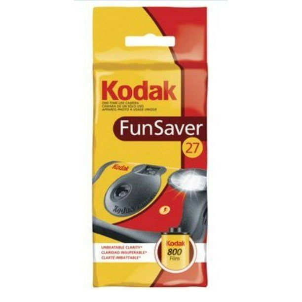 Kodak FunSaver Flash 800 ASA 27 Exp. One Time Use 35mm Disposable Camera