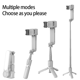 thumbnail image 4 of Estabilizador de cardán de mano con Bluetooth, soporte para palo de selfie con luz de relleno ajustable para teléfono inteligente, color blanco, 4 of 8