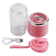 thumbnail image 5 of 400ml Mini Electric Portable Juicer – USB Rechargeable Travel Blender - Pink, 5 of 9