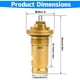 thumbnail image 2 of Válvula Termostática M30 X 1.5, Termostato G1/2, Válvula de Radiador de 1/2 Pulgada, Válvula de Cuerpo de Calefacción, Cabezal Termostático, Válvula de Calefacción, 2 of 7