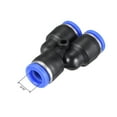 thumbnail image 2 of 5 piezas de conectores Push To Connect para tubos de 8 mm o 5/16" od Azul, 2 of 3