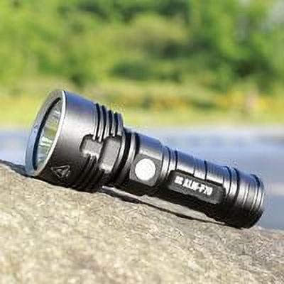 Gseagtia P70 Flashlight, 30000-100000 Lumens High Power LED Ultra Bright Waterproof Flashlight, Most Powerful XLM-P70 50W Flashlight with 3 Modes (Single Battery, 50W-P70)
