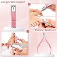 thumbnail image 4 of Nail Files and Nail Buffer, Nail Care Kit, Manicure Kit for Women,Cuticle Nippers,Cuticle Trimmer, Cuticle Pusher,Nail Tools,Nail Kit, Pedicure & Manicure Tools,Nail Prep Kit,Gifts for Mom Women, 4 of 9