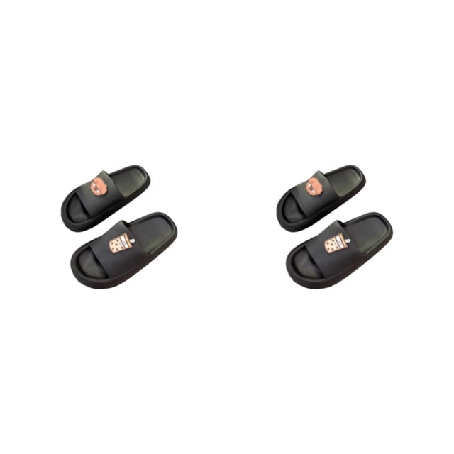 Qarigey Pantuflas de fondo y grueso, cómodas y elegantes, para interior y exterior, plataforma transpirable, zapatilla con punta abierta para Type7 NO7