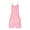Pink, variant on Women Solid Color Suspender Bodysuit Jumpsuit Shorts