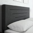 thumbnail image 5 of Boyd Sleep Cordoba Black Linen King Size Fully Upholstered Platform Bed Frame with Adjustable Headboard, Qualified Box Spring or Foundation Required for Use, 5 of 9