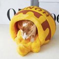 thumbnail image 4 of Pet Nest Cute Honey Pot Shape Warm Soft Comfortable Removable Washable Sleeping Bed For Cats Dogs, 4 of 9