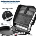 thumbnail image 4 of FORMRS Zipper Binder with Shoulder Strap 2-inch Ring 500 Sheet Capacity File Bag, Black Cartoon Snowmen, 4 of 5