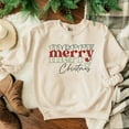 thumbnail image 2 of Merry Christmas Stacked | Sweatshirt, 2 of 4