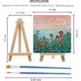 thumbnail image 2 of 14pcs Mini Canvas And Easel Brush Set, Canvas Inch, Pre-stretched Canvas, Mini Painting Kit, Kids P, 2 of 5