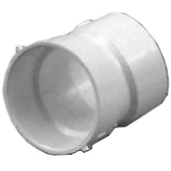 Genova Products Genova 70860 6 in. 22.5 deg Elbow Pipe Fitting, White — Residential Use, Standard Application