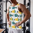 thumbnail image 5 of Gukieu Funny Boats Print Men's Quick Dry Fitness Vest, Round Neck Sleeveless Fitness Bodybuilding Top-X-Large, 5 of 7