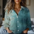 thumbnail image 2 of Stamzod Womens Button Down Shirts Oversized Long Sleeve Floral Printed Blouses Casual Work Tops Trendy 2026 Multicolor U M, 2 of 6