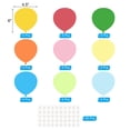 thumbnail image 2 of Recortes de Globos, Paquete de 45 Globos de Papel, Recorte de Globo Colorido para el Aula, Color Variado, 2 of 7