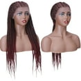 thumbnail image 5 of SEGO 30" Realistic Hand Braided Synthetic Braiding Hair Lace Front Wigs with Baby Hair for Women Cornrow Wig Twist Box Braided Wigs, 5 of 9