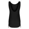 thumbnail image 6 of Summer Dresses For Women 2025 Sevevn Woman Solid Color Fashion Sleeveless V-Neck Drawstring Beach Dress, 6 of 8