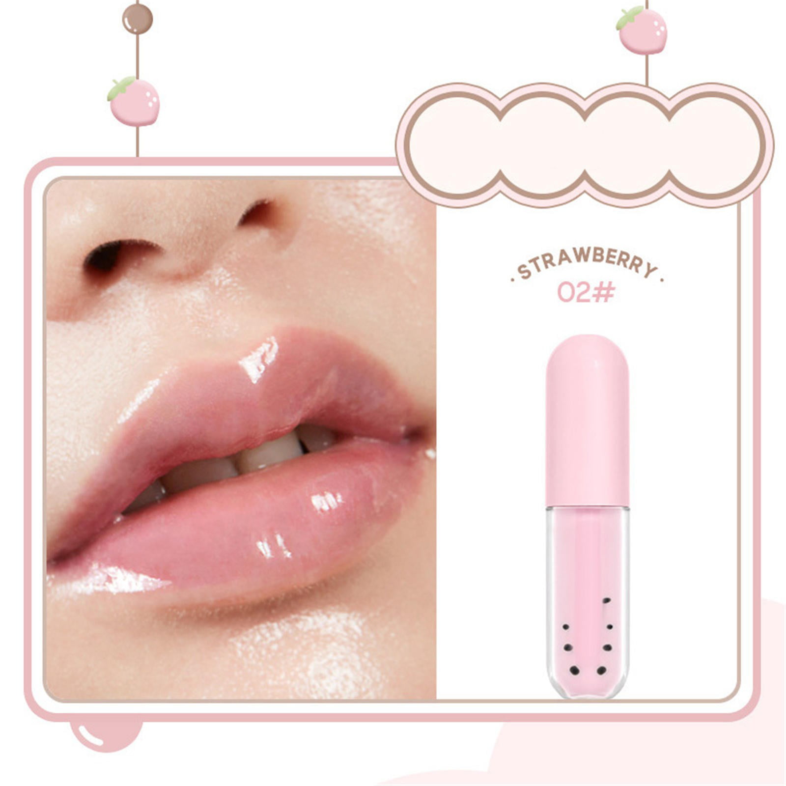 Lip Kits for Teenagers Balm Lip Lipstick Lip Oil Lip Care Hydrating 5ml  Fruity Female Hydrating Lip Oil Moisturizing Cute Stuff under 5 Dollars (E