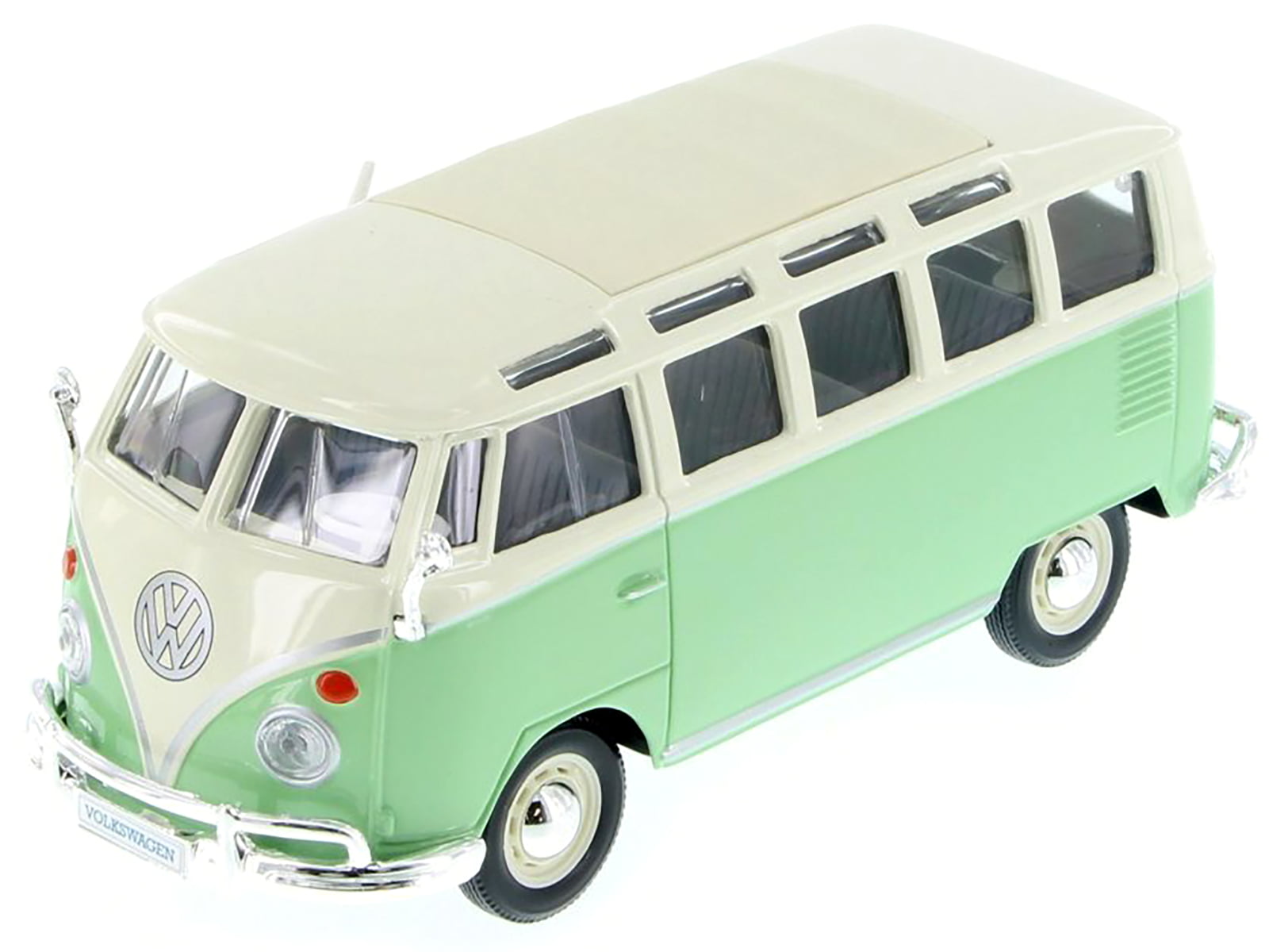 Volkswagen Bus VW Samba Van Diecast Car 1:25 Maisto 8 inch Mint Green 1/24 