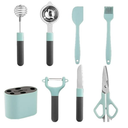 

Fovolat Cookware Utensils Set 8 Piece Kitchen Utensils Set With Holder Nonstick Kitchen Gadgets Cookware Set Kitchen Gadgets & Kitchen Tool Gift Set For Women Mom superior